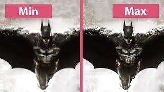 Batman Arkham Knight – PC Min vs. Max Graphics Comparison 60fpsFullHD