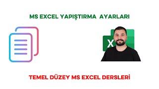 MS Excel- Yapıştırma Seçenekleri