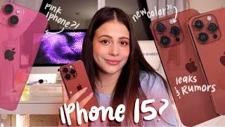 the new IPHONE 15 leaks and rumors *new color???*