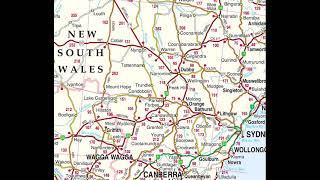 map of New South Wales Australia