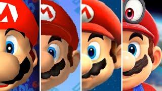 Evolution of Title Screens in Super Mario Games 1985-2019