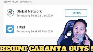 Cara Hapus Akun Global Network Yang Terhubung Di Dana 