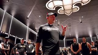 Dennis Allen Postgame Speech in Saints Locker Room after Win vs. Panthers