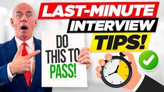 TOP 10 LAST-MINUTE INTERVIEW TIPS for 2023 How to PASS a JOB INTERVIEW