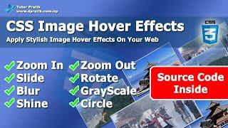 Image Hover Zoom Effect CSS3 - CSS Image Hover Effects  Tutor Pratik