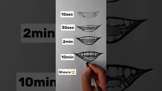 How to draw anime smile 10sec30sec10min and 5hours