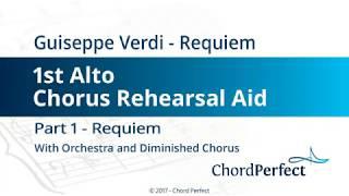 Verdis Requiem Part 1 - Requiem - 1st Alto Chorus Rehearsal Aid