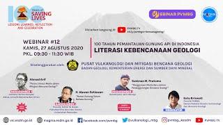 Webinar 100th Pemantauan Gunungapi Indonesia 12 - Literasi Kebencanaan Geologi