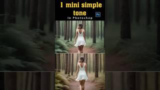 1 mini simple tone Photoshop Short Tutorial  Vidu Art #photoshopt #colorcorrection #viduart