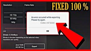 codec init failed kinemaster  codec init failed kinemaster diamond  codec init failed fix