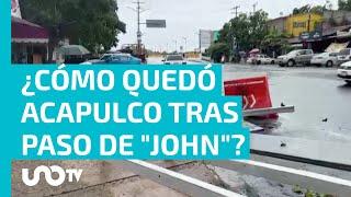 Acapulco está bajo el agua John revive recuerdos del paso de Otis