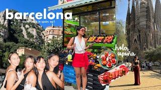 girls trip to barcelona  exploring montserrat sagrada partying shopping & more