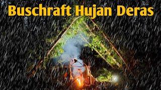 Solo Camping Hujan Deras Bushcraft Indonesia Bertahan Hidup di Hutan di Babat Hujan - Part 1