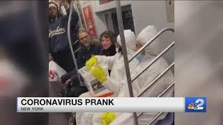 Teens prank New York subway passengers by spilling Kool-Aid they said was the coronavirus