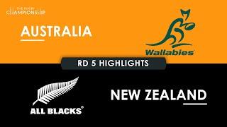 HIGHLIGHTS  AUSTRALIA v NEW ZEALAND  The Rugby Championship 2024