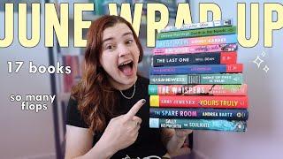 I read 17 books in June and there were a lot of flops  June Wrap Up