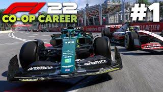 F1 22 CO-OP CAREER Part 1 - Round 1 Aston Martin