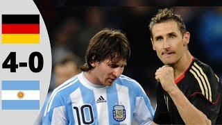 Argentina vs Germany 0-4  Full Highlights and Goals World Cup 2010