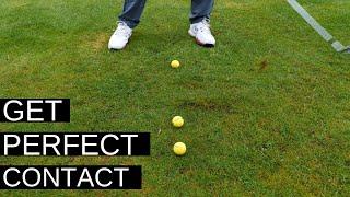HIT THE GOLF BALL FIRST - THE EASY SWING DRILL