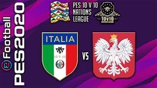 ITALIA - POLONIA  NATIONS LEAGUE 10V10