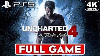 UNCHARTED 4 Gameplay Walkthrough FULL GAME 4K 60FPS PS5 - No Commentary