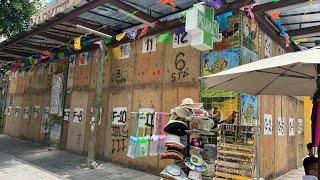 Boarding up Playa Del Carmen for Hurricane Beryl