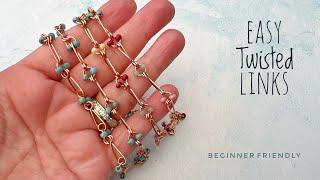 DIY Wire Jewelry Ideas For Beginners - How To Make Beaded Chain Links