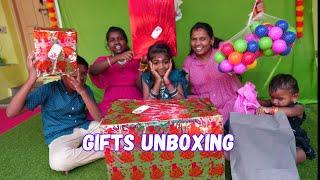 Birthday Gift Boxes Unboxing  இந்த Birthdayக்கு தான் புதுசா ஒரு Gift குடுத்து இருக்கோம்.. Mrs.Abi