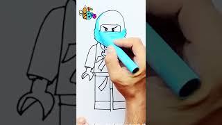 How to draw Jay  LEGO Ninjago #drawing #drawinganimals #drawingforkids #howtodraw