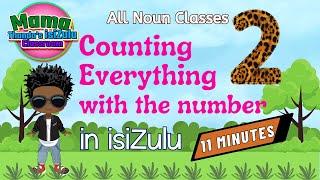 Zulu Numbers Counting with 2  kubili  Beginner Zulu Lessons 