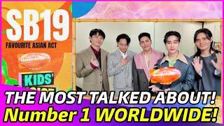 SB19 goes #1 in WorldWide USA and PH Trends after Nickelodeons Favorite Asian Act win