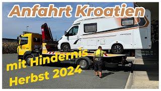 Kroatien 2024 die Anfahrt