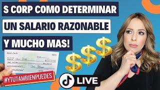 S CORP  Como DETERMINAR un SALARIO RAZONABLE? Episodio No. 192