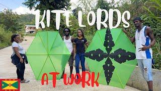 Making & Flying kites 🪁 with the Kite Lords of Grenada  Popular Easter Tradition  One One Cocoa