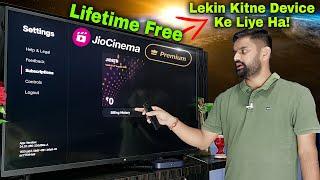 Jio Cinema Free Subscription  Jio Cinema Premium Use How Much Device  Jio Broadband OTT JIo Cinema