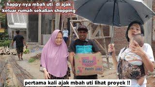 pertama kali ajak mbah uti lihat proyek sekalian mampir shopping