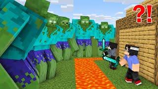 100 Mutant Zombies VS Security House  Minecraft