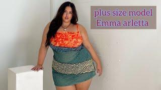 Emma Arletta  big size Plus model body positivity  curve type biograph