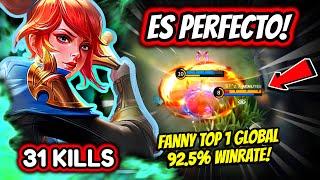 THE MOST AGGRESSIVE FANNY OF ALL TIME FANNY TOP 1 GLOBAL 92.5% WINRATE  MOBILE LEGENDS