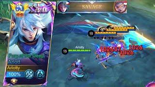 ARLOTT PERFECT & AGGRESSIVE GAMEPLAY NEW BEST BUILD 2024 MLBB