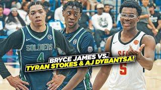 Bryce James vs #1 Player The Country AJ Dybantsa and Tyran Stokes