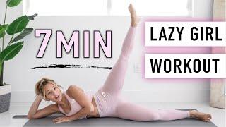 LAZY GIRL Full Body WORKOUT - 7 min. NO JUMPING