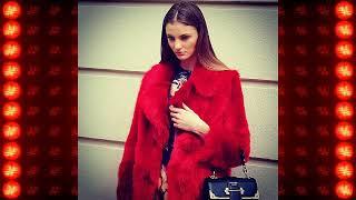 Red Dyed Fox Fur Coat    1
