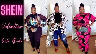 5 Valentines Day Outfit Ideas ️  Shein  Rainbow - Curvy Size Look Book Affordable