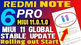 Redmi Note 6 Pro MIUI 11 0 1 0 Global Stable Update Rolling Out Start