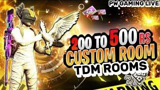 PUBG MOBILE 1V1 TDM ROOM LIVE  PUBG MOBILE LIVE CUSTOM ROOMS  PRICE & UC GIVEAWAY  PW GAMING