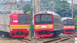 Nonton Kereta Api KRL di Stasiun Cilebut Ada JR 205 dan TM 6000  KRL Commuter Line Bogor