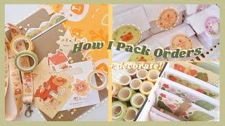 How I Pack Shop Orders  Shipping Supplies & Making New Decals