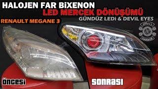 BiXenon Led Lens Headlight Conversion  Renault Megane 3