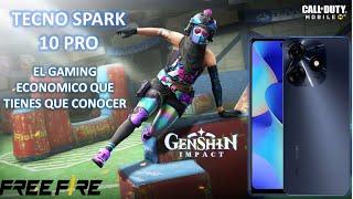 Tecno spark 10 pro Gameplay A DETALLE CALL OF DUTY FRE FIRE GENSHIN IMPACT PUBG MOBILE